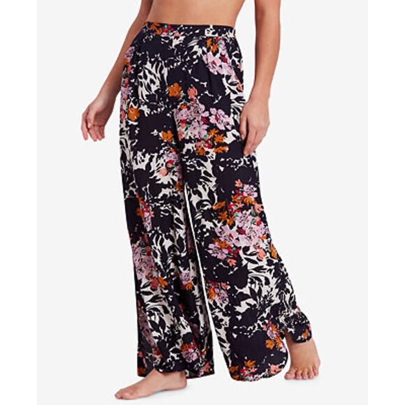 Free People Intimately Women's Late Night Printed Sleep Pants Black Size XS - Picture 1 of 9